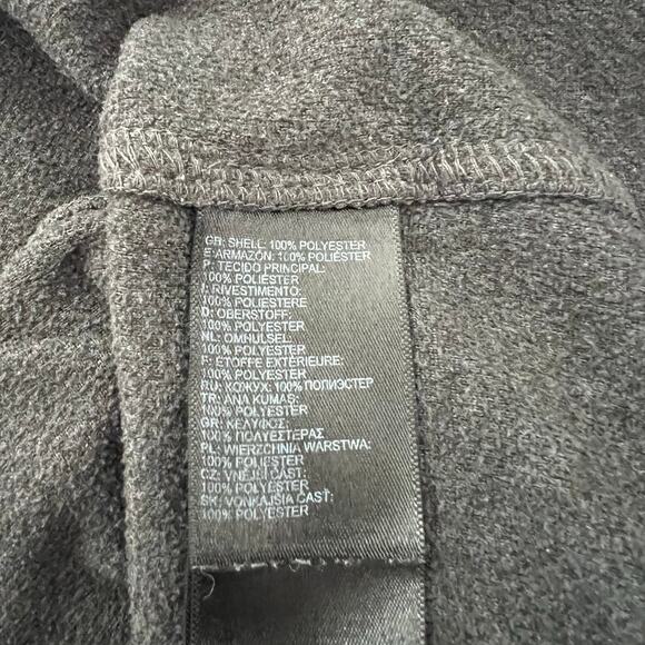 The North Face Glacier 1/4 Zip fleece charcoal gray long sleeve - Picture 5 of 5